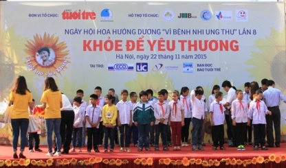 Ngày hội hoa hướng dương: Chung tay vì bệnh nhi ung thư 2015