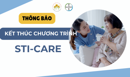 Thông báo kết thúc chương trình STI - CARE