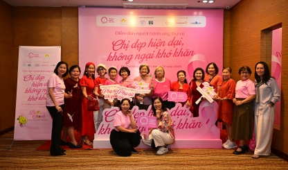 Ngày hội hồng tại Tp Hồ Chí Minh: Hành trình yêu thương và hy vọng của người bệnh ung thư vú