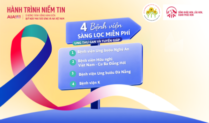 "Hành trình Niềm tin" – Chương trình khám sàng lọc ung thư miễn phí và hỗ trợ bệnh nhân khó khăn tại 4 tỉnh, thành
