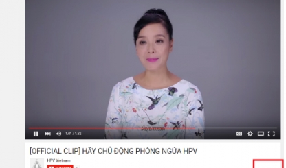 Nghệ sĩ quay video kêu gọi phòng ngừa virus HPV gây ung thư